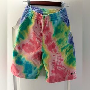Nike Kids Colorful Tie-Dye Shorts